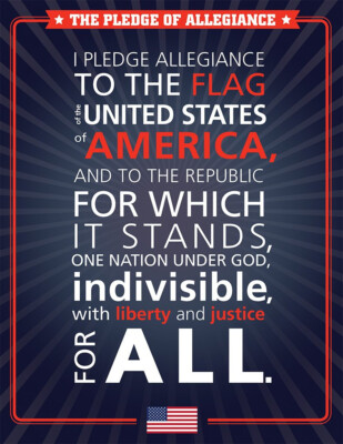 The Pledge of Allegiance Chart