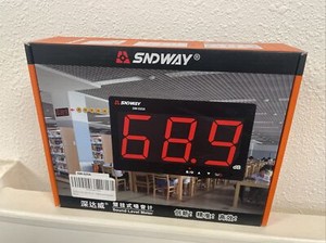 SW-525A Wall Hanging Sound Level Meter 30~130db Large Screen Display