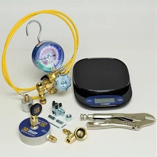 Yellow Jacket 61001 Hydrocarbon System Charging Kit for R-290 R-600a Scale Gauge