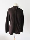 Ibex mid weight merino wool blend full zip sweater jacket M