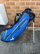 Mizuno Aerolite Micro Stand Golf Bag Lightweight Blue Dual Carry Strap Summer