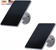 2 Pack Solar Panels Compatible with WYZE Battery Cam Pro Solar Panels for Wirel