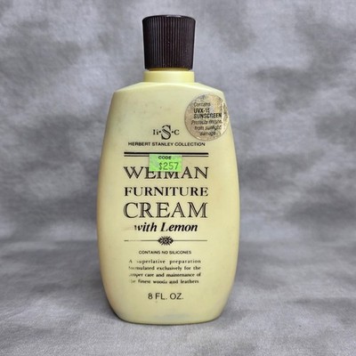 Weiman Furniture Cream w/ Lemon 8 fl oz. Discontinued 90% Full