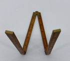 VTG STANLEY NO 63 SWEETHEART LOGO BOXWOOD BRASS 2FT 4-FOLD RULE VERTICAL READ — photo 7
