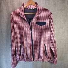 Lady Hagen Women's Full-Zip Golf Jacket Pink/Blue Geometric Medium Athleisure