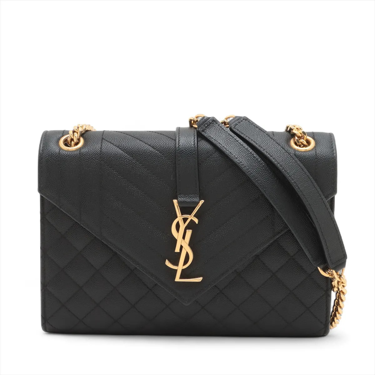 Borsa a tracolla Saint Laurent Paris busta pelle catena nera 600185