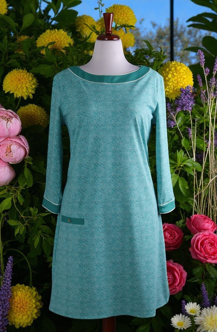 CABANA LIFE $116 Smooth Stretch Casual Printed Tunic Coverup Dress Size XL