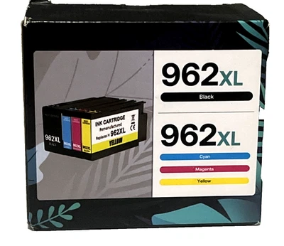 Stiizo 962XL Ink Cartridges 4 Pack Replacement for HP 962 XL OfficeJet Pro 9015 - image 1 of 3