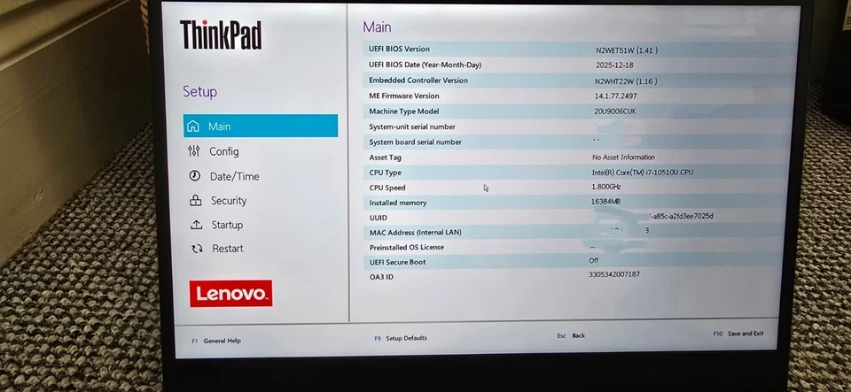 Lenovo ThinkPad X1 Carbon G8 · i7-10610U · 16GB · 256GB, photo 4 of 5