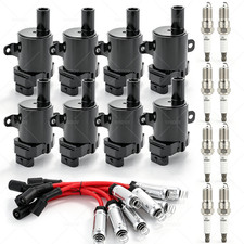 Round Ignition Coil Spark Plug Pack For Chevy Silverado Gmc Ls1 Ls3 4.8 5.3 6.0l