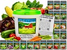 Survival Seed Vault 10,000 Heirloom Non GMO Seeds | 20 Varieties | USA Packed