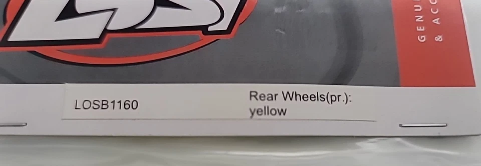 LOSI LOSB1160 REAR WHEELS (PAIR) YELLOW - Image 3 of 3