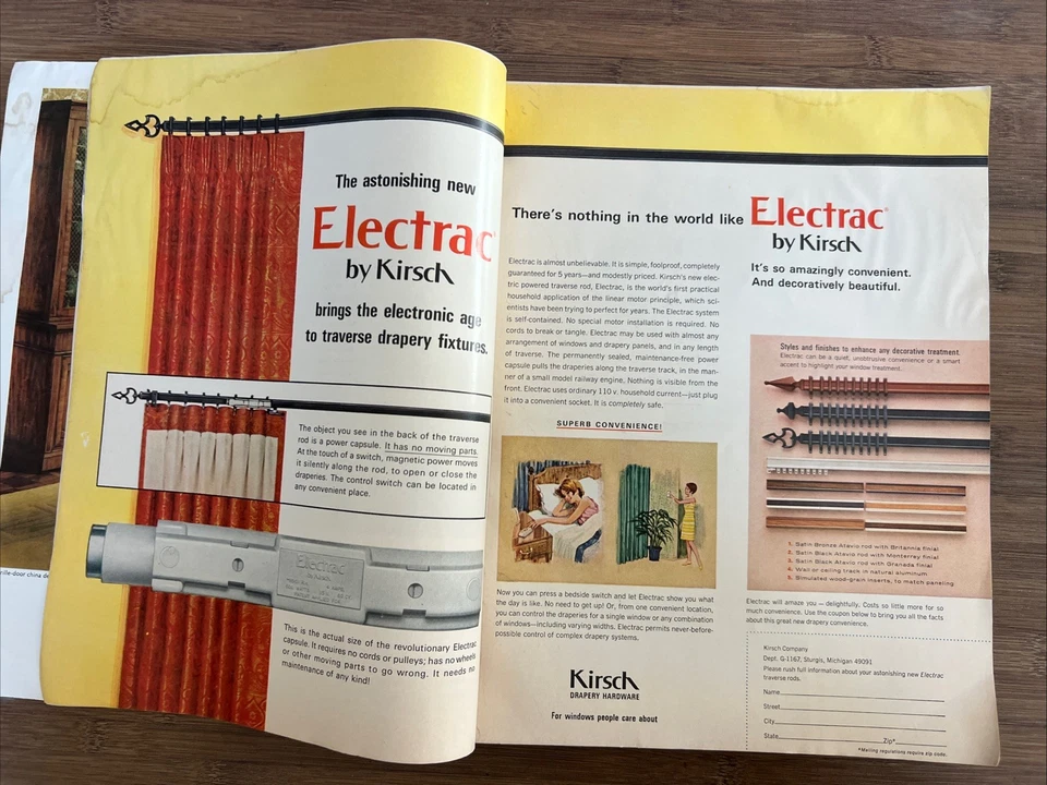 House Beautiful Magazine November 1967 Rapport by Drexel MCM Decor Vintage Ads - Image 4 of 4