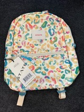 NWT State Kane Kids Mini Travel Rainbow Leopard Backpack