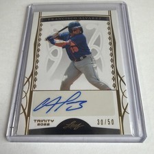 Francisco Alvarez 2022 Leaf Trinity Gold Auto /50 #BA-FA1
