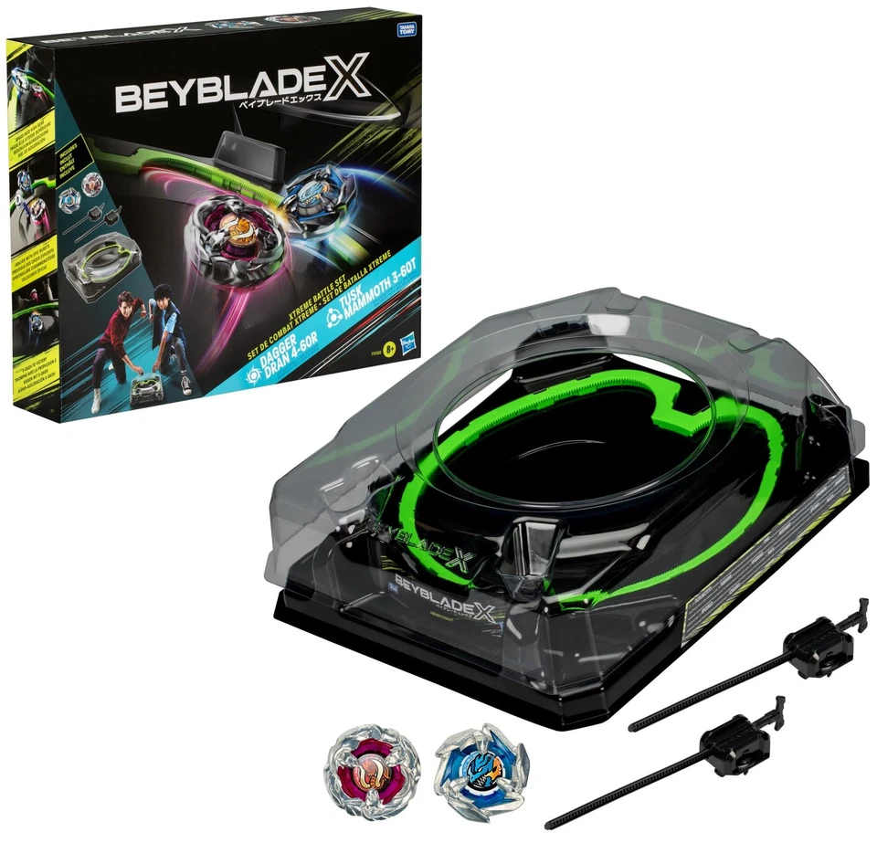 TRENDCLASS Beyblade X, Gioco Da Tavola per Bambini E Bambine, Set Da Combattimento Xtreme C