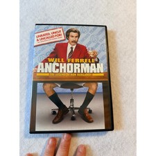 Anchorman The Legend of Ron Burgundy DVD Unrated Uncut Will Ferrell Comedy