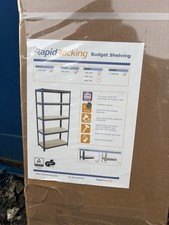 Rapid Racking Blue Budget Shelving 1720h 900W 450D 5 Shelves
