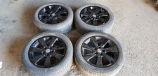 VAUXHALL ASTRA J MK6 GTC BLACK 5x115 SET OF ALLOY WHEELS 235/50/18 TYRE 2010-16