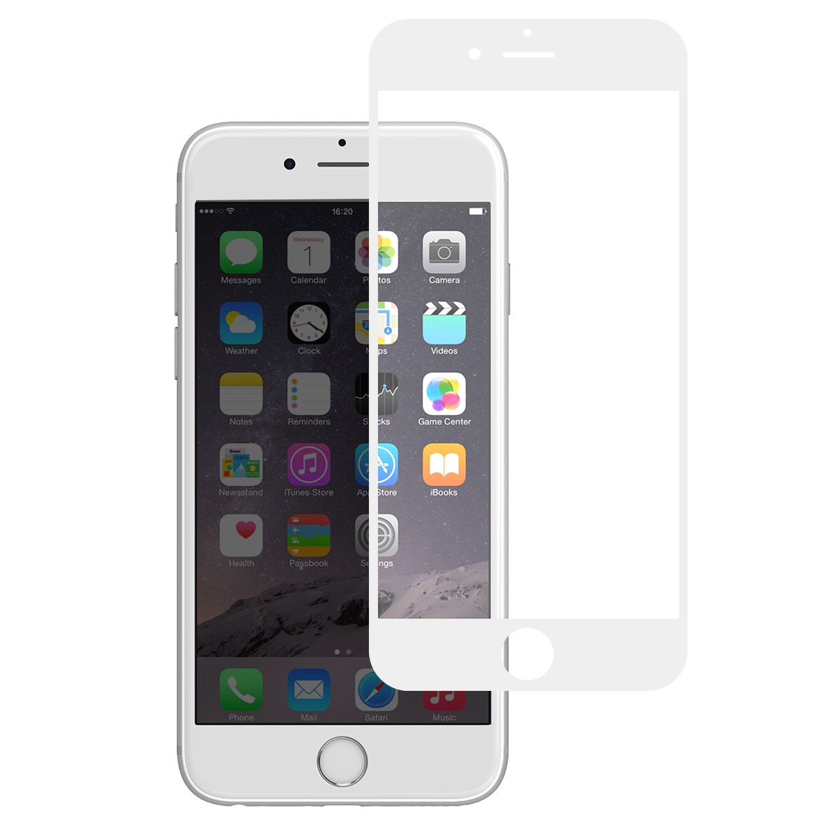 Protection d'écran Moshi pour iPhone 6 - Finition premium blanche - 4