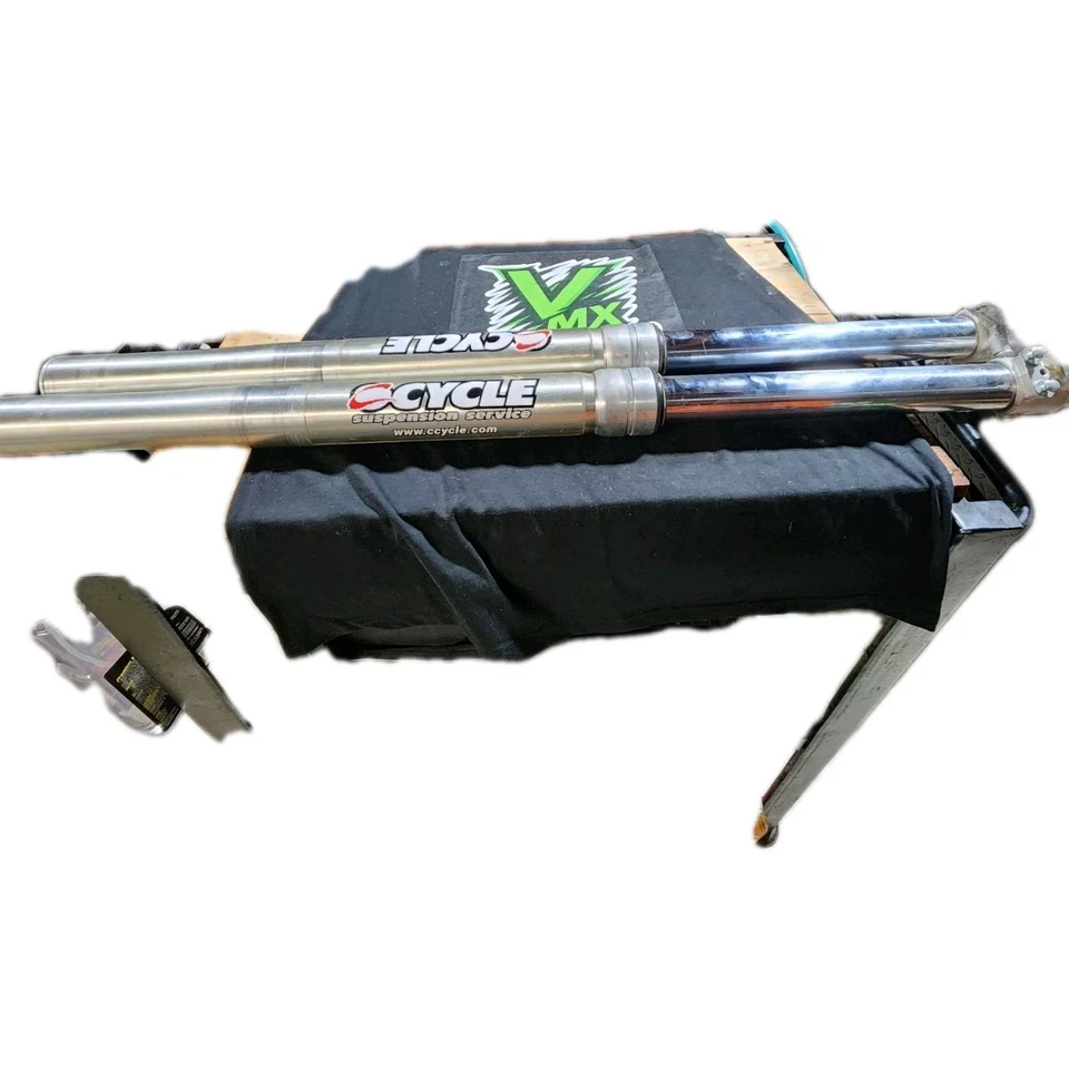 Kawasaki KX125 KX250 Front Forks Suspension 1994–1996 OEM ProCycle Service - Image 2 of 4