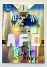 NFL Panini Rookie Triple AFC Patch On Card Auto Dwayne Allen /49 (RPA). rookie card picture