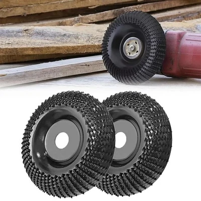 2 Disques Carbure Durables pour Ponçage Bois Meuleuse 100mm 4 Pouces - Photo 1/4