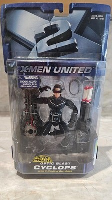 Cyclops X-Men 2 United Movie  Action Figure Optic Blast Toybiz Marvel Legend 