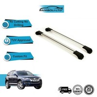 Passend FüR VW Touareg 2003-2009 DachträGer QuerträGer Reling Alu Grau SET