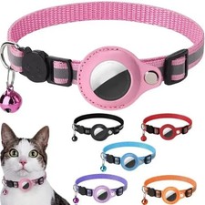 Cat Collar Reflective Air Tag Dog Pet Collar with Bell Breakaway Safety