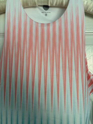K-SWISS Excel tank top canal color with shelf bra size m NWT - Picture 2 of 7