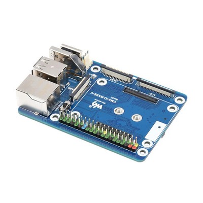Waveshare CM4-IO-BASE-C For Raspberry Pi Compute Module 4 Mini Base Board, 2322