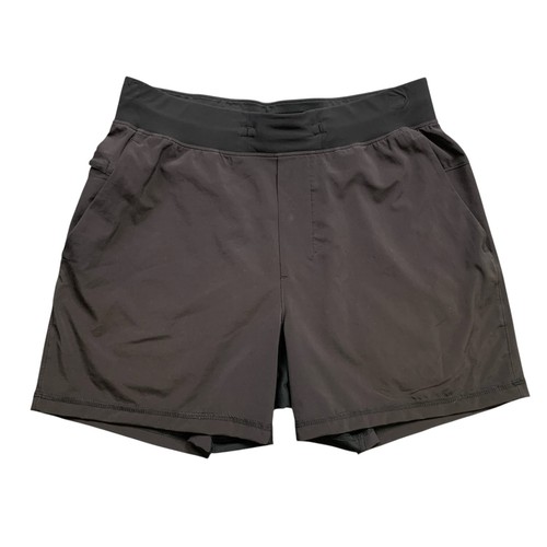 Lululemon Shorts Herren S Small schwarz DAS ohne Futter Training Laufen Fitnessstudio