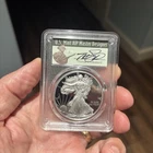 2021-W T1 Proof Silver Eagle PCGS PR70 First Day of Issue Thomas Cleveland Signe