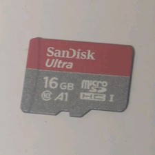 SanDisk Ultra 16GB MicroSD Memory Card A1 Speed Class Universal Compatible