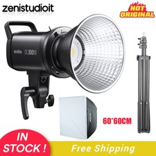 US Godox SL100D 100W 5600K White Version LED Video Light  60 60cm Softbox Stand
