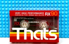 THAT'S  RX   90  1988  EUROPE   TYPE I   BLANK CASSETTE TAPE (1) (SEALED)