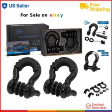 D Ring Shackle Heavy Duty 7/8 Inch 62,700 Ibs Towing Winch Off Road Recovery