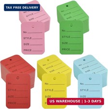 1000Pcs 1.97" X 1.38" Price Tags, 5colors Blank Paper Display Label Hang Tag, Sm