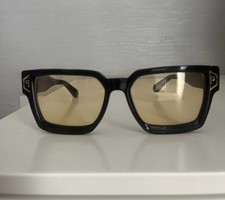 Philipp Plein occhiali da sole uomo montatura nera lenti gialle colorate 145mm
