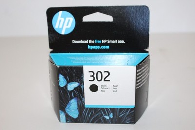 HP 302 original ink cartridge black (F6U66AE#UUS) new invoice VAT