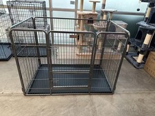 Dog Playpen Heavy Duty 4 Panel 49x31x36 Sturdy Dog Exercise Fence With A Tray