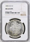 1883 CC Morgan Silver Dollar NGC MS-64 DPL BLAST WHITE