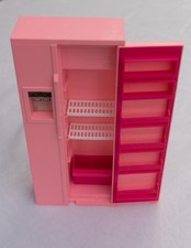 Vintage Arco Barbie Pink Refrigerator - Plastic 1980's Kitchen Fridge