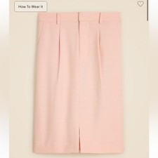 J.Crew Knee-length sheath skirt Peach Petal 8