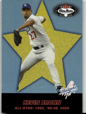 Kevin Brown 2002 Fleer Box Score Baseball Los Angeles Dodgers