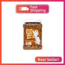 Friskies Purina Party Mix Chicken Lovers Crunch Cat Treats, 30 oz Canister