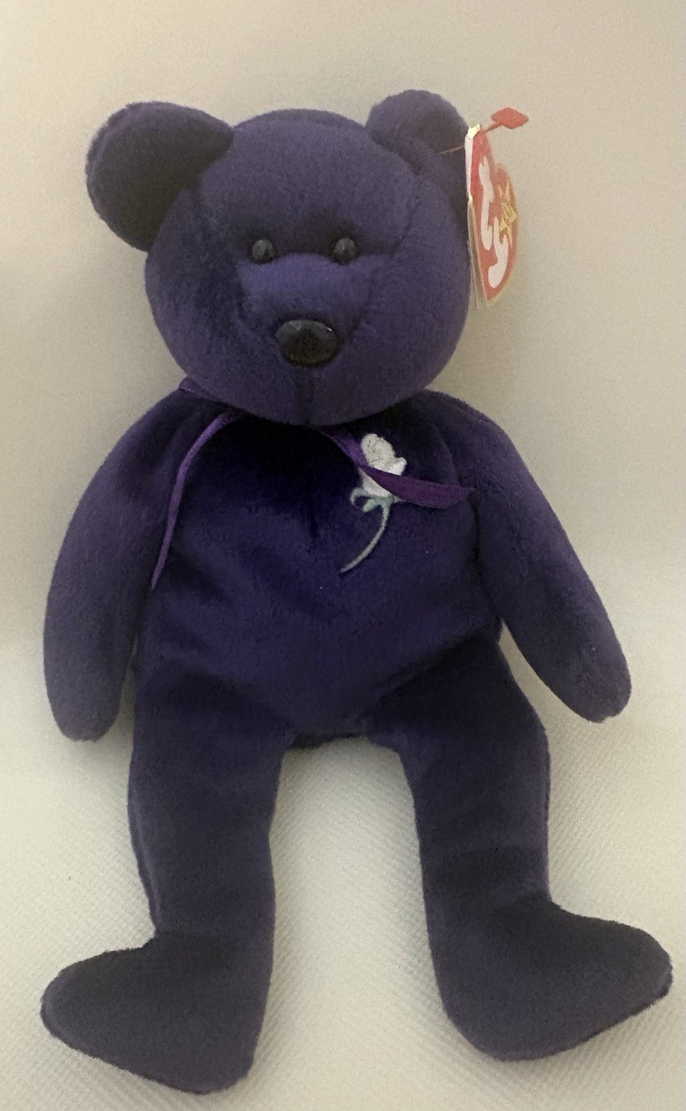 RARE Authentic 2nd Edition Princess Diana Beanie Baby 1997 Retired PE PELLETS