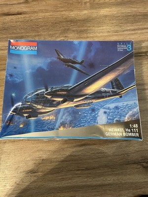 1/48 MONOGRAM Heinkel He-111 Bomber 85-5509  Used See Pics