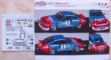 PORSCHE 911 SC GR4 RALLYE MONTE CARLO 1980 HANNU MIKKOLA DECALS ARENA AU 1/43
